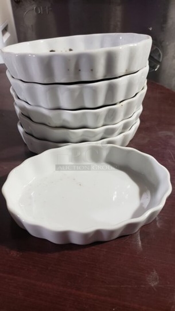 Lot of 6 Oval Crème Brûlée Dishes