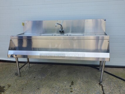 Bar Sink|3 compartment|60"X24"X28" Very nice condition!