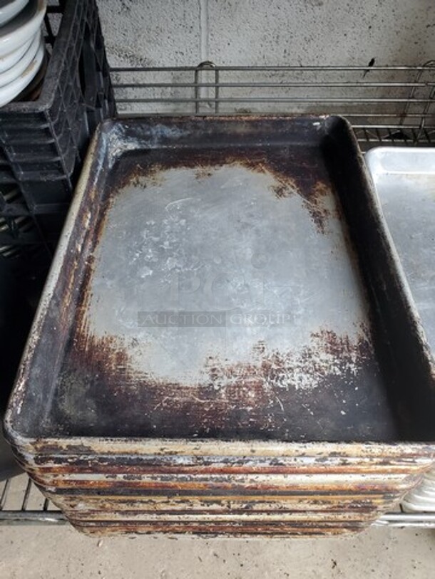 ALL ONE MONEY Lot of 19 Aluminum Baking Pan 13"X10"  - Image 1 of 2