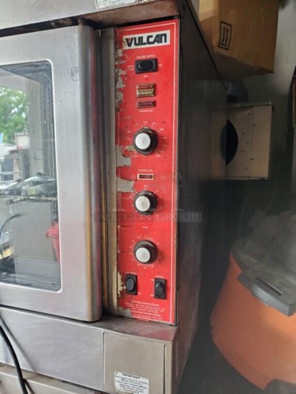 VULCAN Natural Gas Full size Double deck convection Oven  40X40X31 Working!  - Image 4 of 6