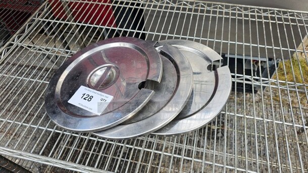 Lot of 3 Lids for Stainless Steel Inset - Image 3 of 3