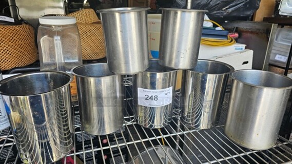 Lot of 7 Bain Marie Pots