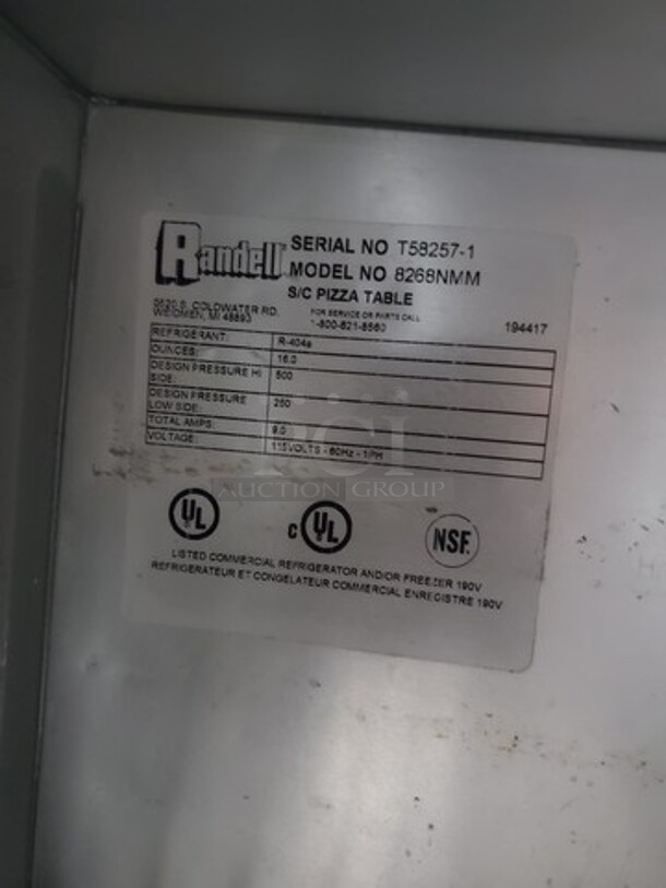 Randell 8268NMM 68" Pizza Prep Table - Image 5 of 7