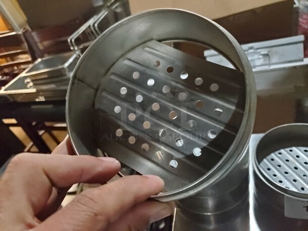 Lots of 6 Stainless Steel Dim Sum Steamers - Image 3 of 5