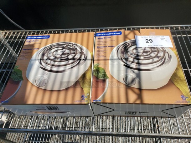 Lot of 2 Durabrand Electric Burners
750 Watts
(2xBid) - Image 1 of 2