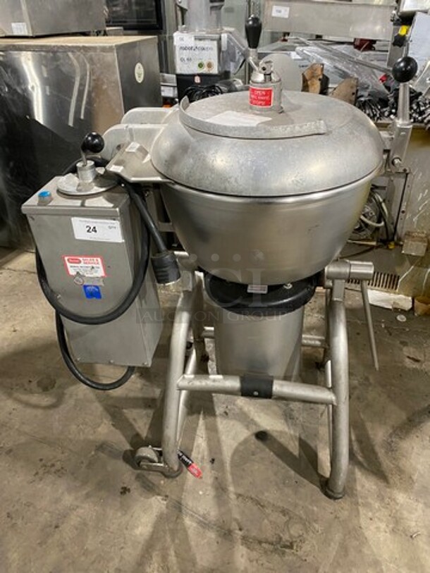 West Glen Commercial Vertical Cutter/Mixer/Mincer! All Stainless Steel! On Legs! Model: WGM445 SN: KJ200144 208V 60HZ 3 Phase