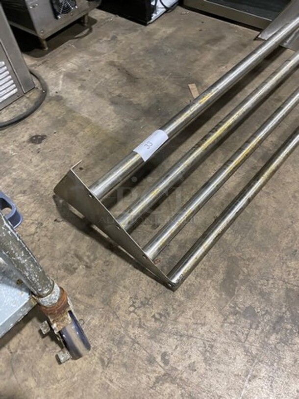 Commercial Solid Stainless Steel Wall Mount Shelf! - Image 2 of 5