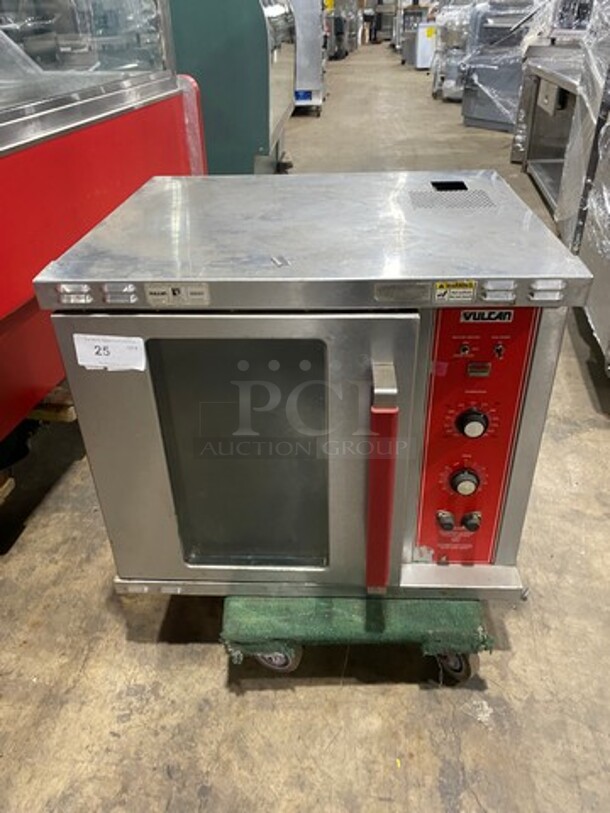 WOW! Vulcan Commercial Electric Powered Single Deck Half Sized Convection Oven! With View Through Door! All Stainless Steel! - Image 1 of 7