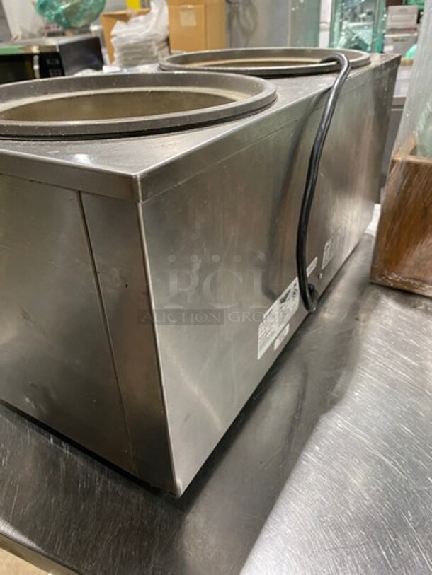 Vollrath Commercial Countertop 2 Well Soup Warmer! WORKING WHEN REMOVED! Model: TW27R SN: J08501171570009 120V - Image 4 of 8