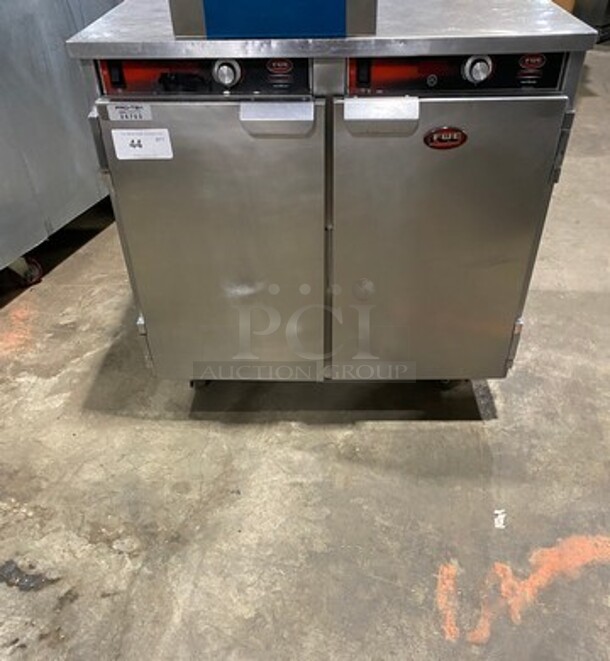 FWE Commercial 2 Door Food Warming/Holding Cabinet! All Stainless Steel! On Casters! Model: HLC16CHP SN: 154541504 120V