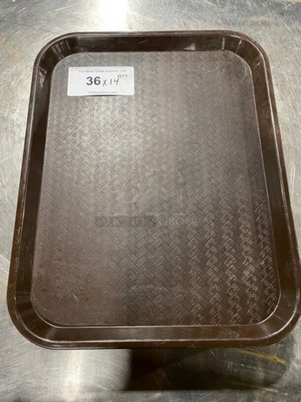 Carlisle Brown Poly Food Serving Trays! 14x Your Bid! - Image 1 of 5