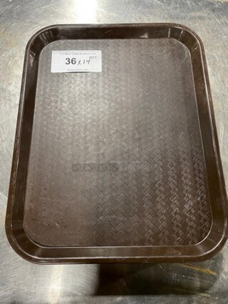Carlisle Brown Poly Food Serving Trays! 14x Your Bid!