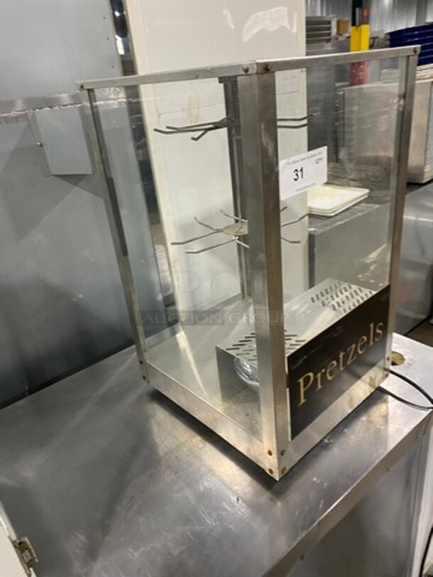 CUTE! Full-Service Countertop Pretzel Display Warmer / Merchandiser! All Stainless Steel! - Image 2 of 6