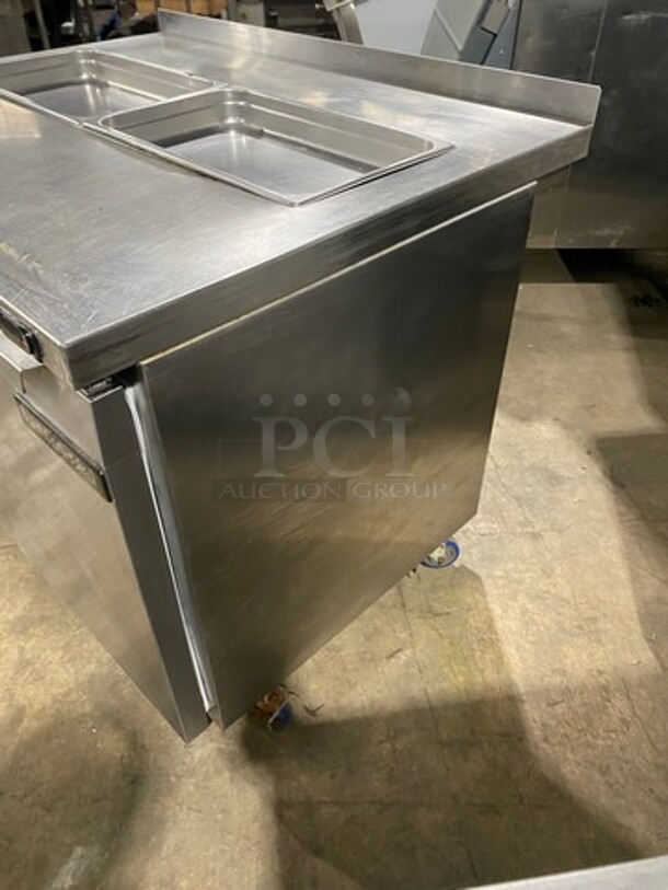 Continental Commercial Refrigerated Sandwich Prep Table! With 2 Door Underneath Storage Space! All Stainless Steel! On Casters! Model: SW4812 SN: 15883879 115V 60HZ 1 Phase - Image 2 of 9