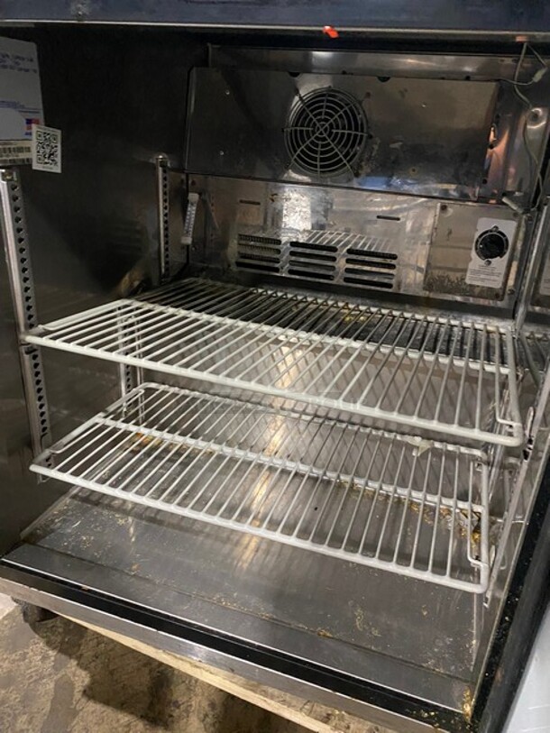 Turbo Air Stainless Steel One Door Refrigerated Lowboy Worktop Cooler! Model MUR28 115V - Image 5 of 7