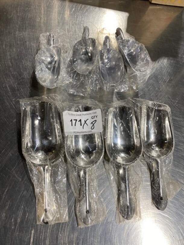 NEW! Stainless Steel Ice Scoops! 8x Your Bid!