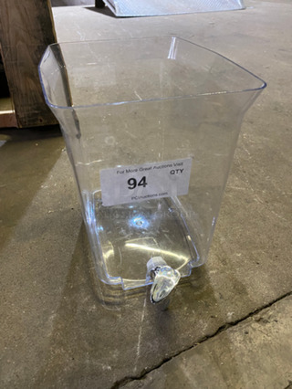 Countertop Clear Poly Beverage Dispenser!