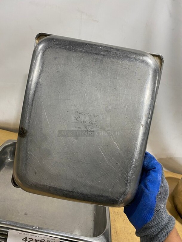 Commercial Stainless Steel Steam Table/Hotel Pans! 8X Your Bid! - Image 5 of 7