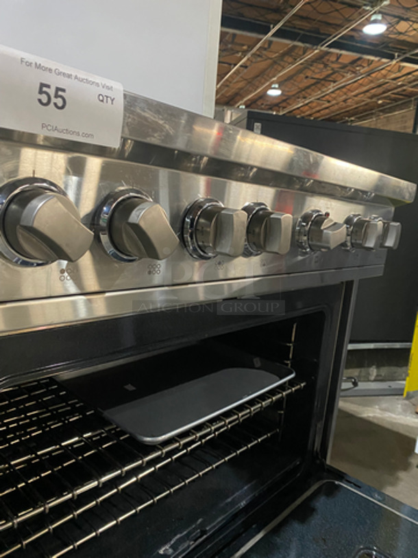 Viking Gas Powered 6 Burner Stove! With Full Size Oven Underneath! All Stainless Steel! - Image 9 of 12