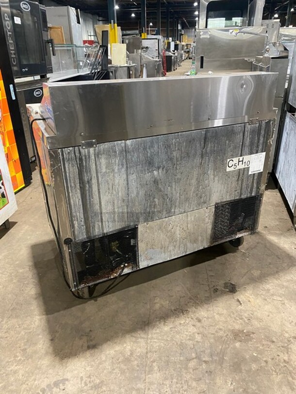 Atosa Commercial Refrigerated Mega Top Sandwich Prep Table! With Commercial Cutting Board! With 2 Door Storage Space Underneath! All Stainless Steel! On Casters! Model MSF8302 Serial MSF8302AUS100317022300C40028 - Image 3 of 9