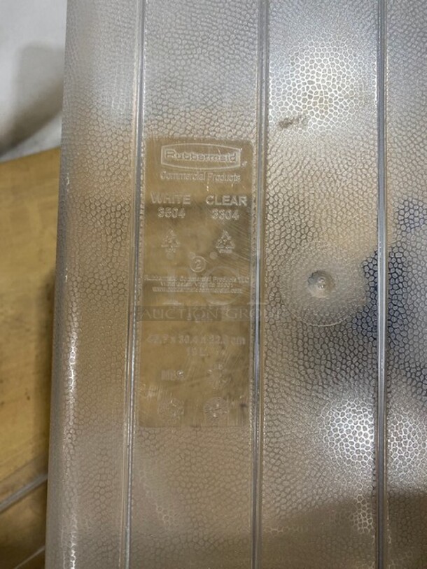 Rubbermaid Commercial Clear Food Pan With Lid! - Image 6 of 8