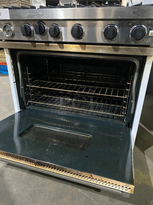 Viking Gas Powered 6 Burner Stove! With Full Size Oven Underneath! All Stainless Steel! - Image 7 of 11