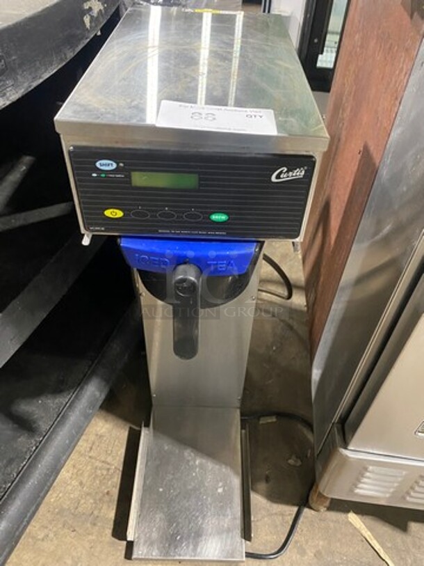 Curtis Commercial Countertop Iced Tea Brewer Machine! All Stainless Steel! Model: TCTS10083 SN: 14049424 120V60HZ 1 Phase - Image 2 of 5