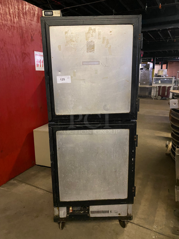 Metro Commercial Enclosed Warming Cabinet! With Split Door! All Stainless Steel! On Casters!