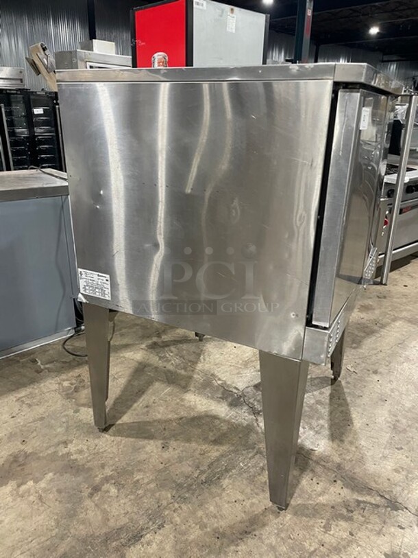 NICE! SunFire Natural Gas Powered Commercial Single Deck Convection Oven! All Stainless Steel! With Metal Racks! 120V 1 Phase! Model: SCO-GS-10S SN: 1207230000399! - Image 3 of 9
