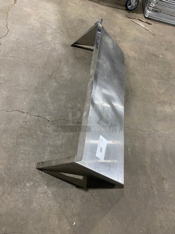 Commercial Solid Stainless Steel Wall Mount Shelf! - Image 4 of 4