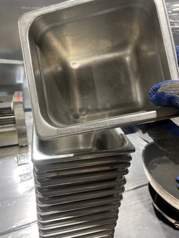 Commercial Steam Table/ Prep Table Food Pans! All Stainless Steel! 15x Your Bid! - Image 10 of 11
