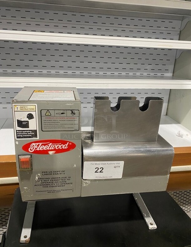 Fleetwood Commercial Countertop Meat Tenderizer Machine! Stainless Steel Body! Model: ABI SN: 000173! 110V 1 Phase! - Item #1106435