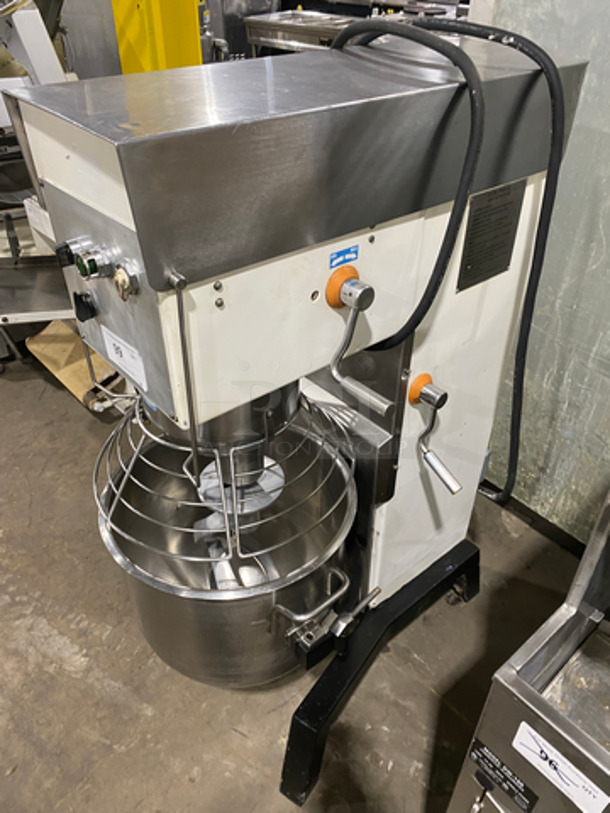 Arimex Commercial 40 Qt Mixer! With Spiral And Paddle Attachments! With Stainless Steel Bowl And Bowl Guard! On Legs! Working When Removed! Model: MG40/3 SN: 111 208V 60HZ 3 Phase - Image 2 of 10