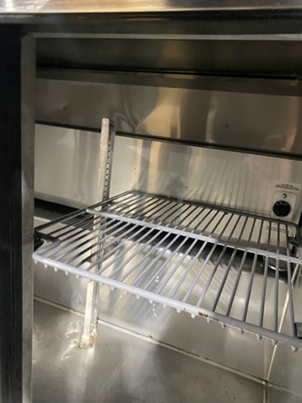 True Commercial 2 Door Lowboy/Worktop Cooler! With poly Coated Racks! All Stainless Steel! On Casters! Model: TUC36 SN: 8872184 115V 60HZ 1 Phase - Image 6 of 8