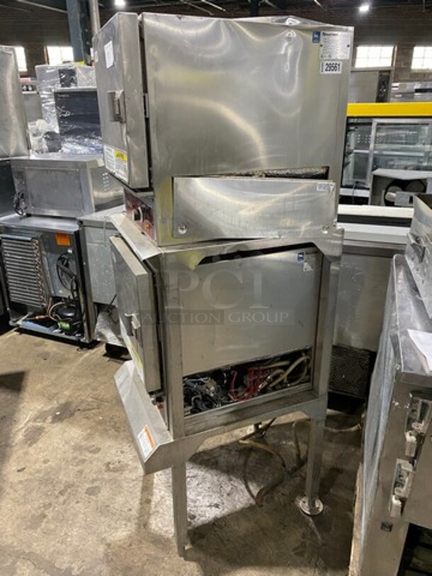 Southbend Commercial Electric Powered Double Deck Steam Cabinet! All Stainless Steel! On Legs! Model: RS4E SN: 97M351082 208V 60HZ 1/3 Phase - Image 4 of 10