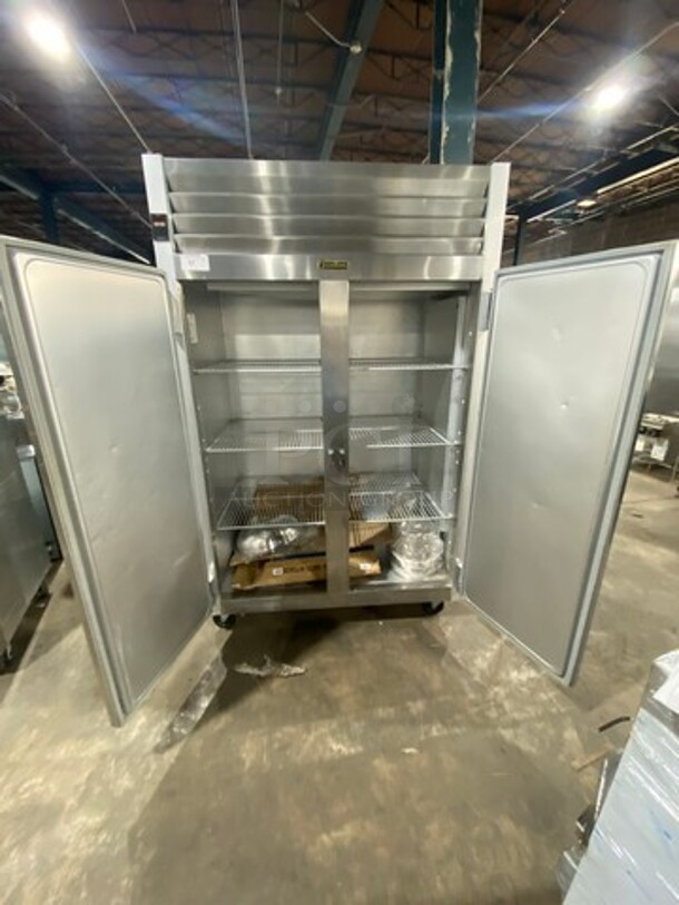 Traulsen Commercial 2 Door Reach In Refrigerator! With Poly Coated Racks! All Stainless Steel! On Casters! Model: G20010 SN: T22246H09 115V 60HZ 1 Phase - Image 5 of 8