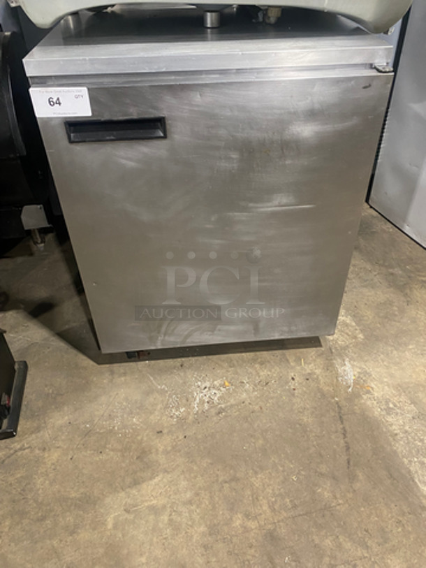 Commercial Single Door Lowboy/ Worktop Cooler! With Poly Coated Racks! All Stainless Steel!