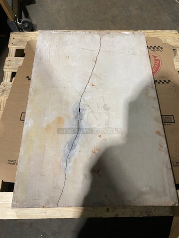 AMAZING! Bakers Pride Commercial Natural Gas Powered Double Deck Pizza/Baking Oven! With Stones! All Stainless Steel! Model D125 Serial C459! On Legs! 2x Your Bid Makes One Unit! SOME STONES MAY HAVE CRACKS! - Image 11 of 12