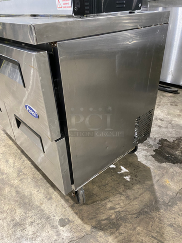 Atosa Commercial Refrigerated 4 Drawer Chef Base! All Stainless Steel! On Casters! Model: MGF8417 SN: MGF841704216071900C40002 115V 60HZ 1 Phase - Image 3 of 8