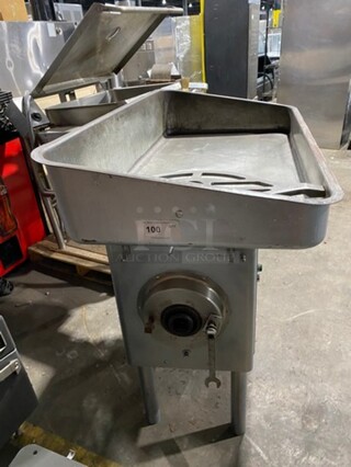 Hobart Heavy Duty Commercial Floor Style Meat Grinder! On Legs! Model: 4046 208V 3 Phase