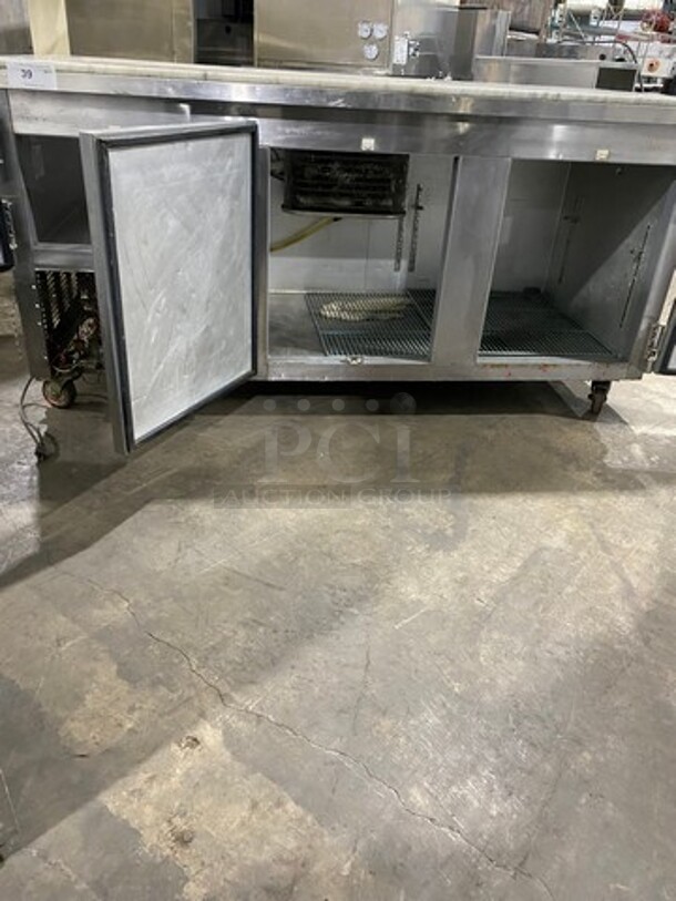 Leader Commercial 3 Door Under The Counter/ Work Top Cooler! With Poly Coated Racks! All Stainless Steel! On Casters! Model: LB72S/C SN: GX02S1807 115V 60HZ 1 Phase - Image 5 of 9