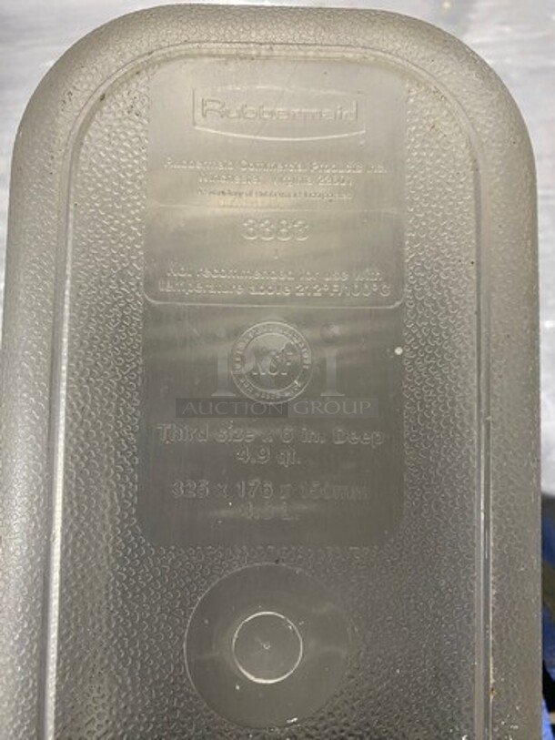 MISCELLANEOUS! Commercial Steam Table/ Prep Table Food Pans! Cambro Clear Poly Food Containers! 9x Your Bid! - Image 6 of 11