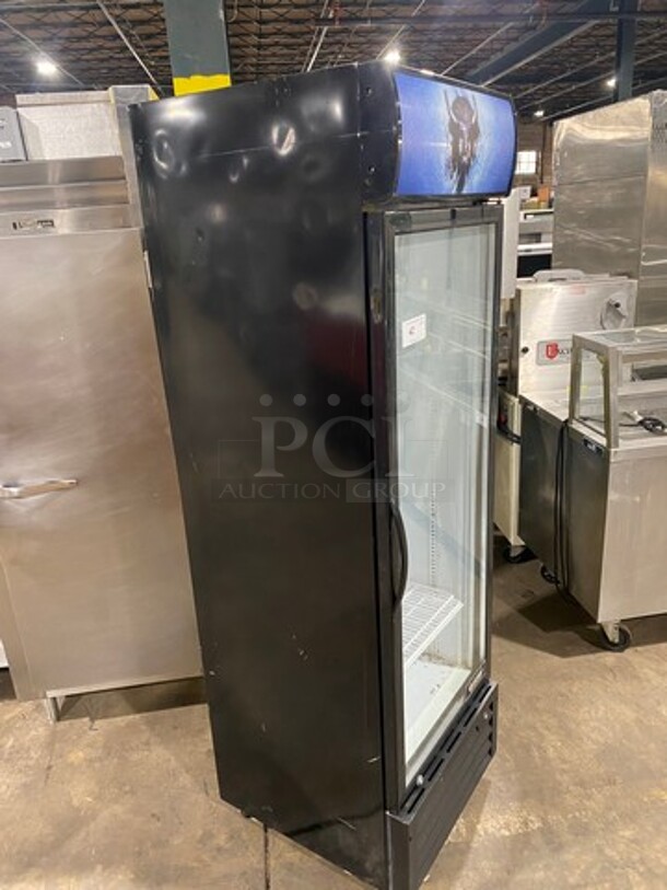 Bison Commercial Single Door Reach In Cooler Merchandiser! With View Through Door! Poly Coated Racks! Model: BGM15 SN: BGM1520200528015 115V - Image 2 of 8