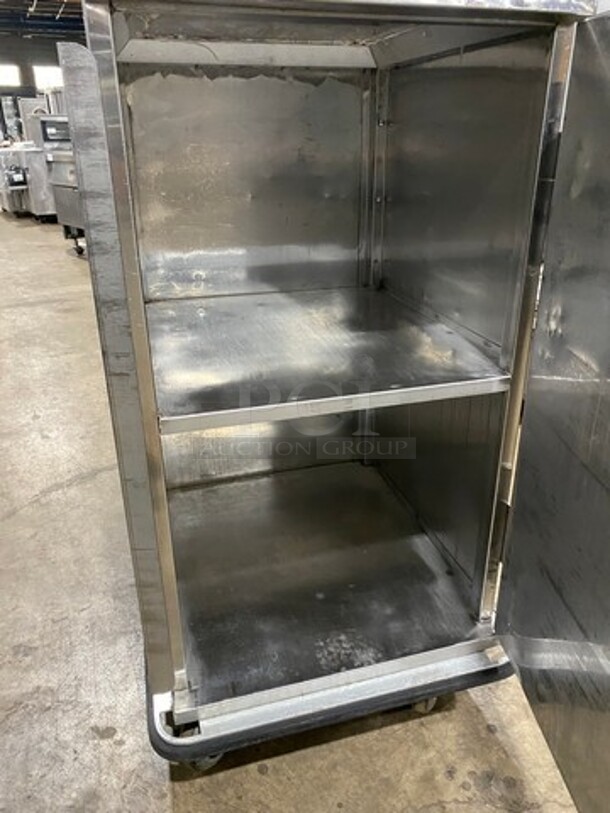 2013 Jones Zylon Commercial Single Door Dry Food Transport Cart! All Stainless Steel! On Casters! Model: ETCUA7 SN: 133831202 - Image 5 of 7