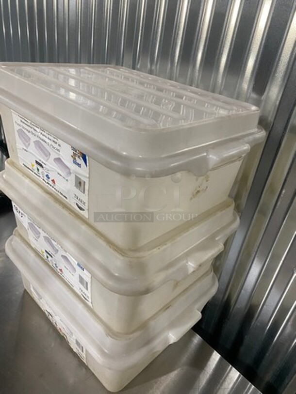 Color Mate Food Storage Boxes x3 Your Bid! - Image 5 of 5
