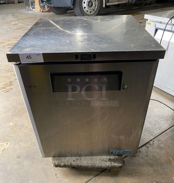 Turbo Air Commercial Single Door Lowboy/Worktop Freezer! All Stainless Steel! Model: MUF28 SN:K9U2F8Z021 115V  - Image 1 of 7