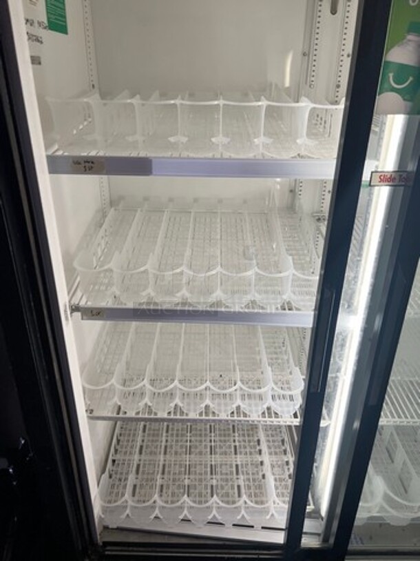 True Commercial 3 Door Reach In Cooler Merchandiser! With View Through Doors! Poly Coated Racks And Drink Racks! WORKING WHEN REMOVED! Model: GDM69 SN: 13482162 115V 60HZ 1 Phase - Image 2 of 6