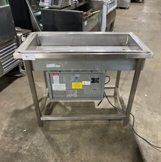 Atlas Metal Commercial Drop In Cold Pan! Solid Stainless Steel! Model: WCM3 SN: 574612A 115V 1 Phase