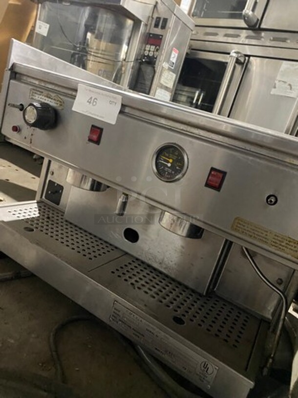 CMA Countertop 2 Group Espresso Machine! All Stainless Steel! Model: AEP2N SN: 99763 120V - Image 5 of 8