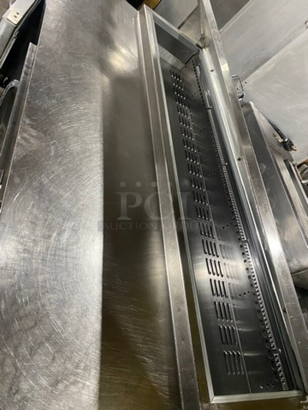 Continental Commercial Refrigerated Pizza Prep Table! With 3 Door Storage Space Underneath! All Stainless Steel! On Casters! Model: CPA68 SN: 15974548 115V 60HZ 1 Phase - Image 8 of 9